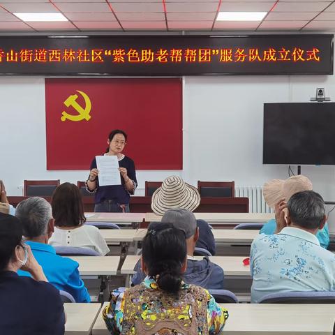 西林社区成立“红马甲帮帮团” 温暖老人心