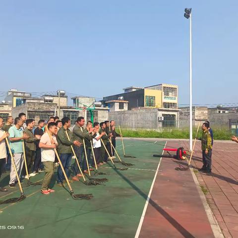 南吕镇政府开展森林防火演练活动