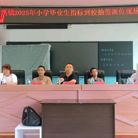 泔溪镇2025年“小升初”指标到校随机抽签派位 工作顺利举行