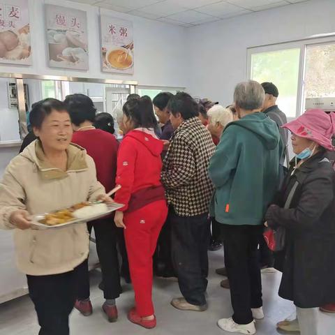 庞村街道街道古城北社区桥乐居居家养老服务驿站——长者大食堂，开启幸福“食”光