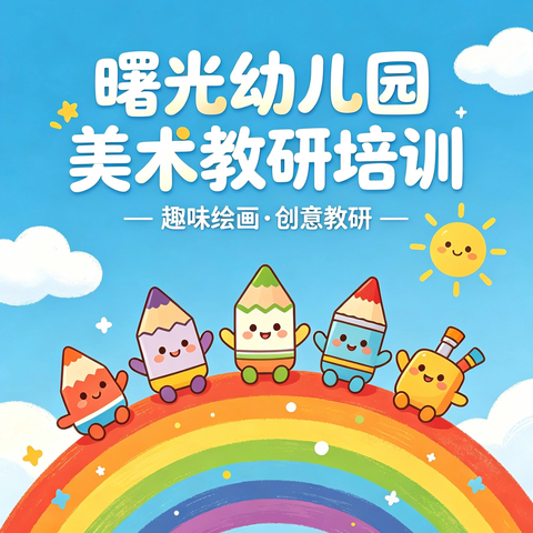 执笔绘童趣，匠心育美行——曙光幼儿园美术教研培训活动