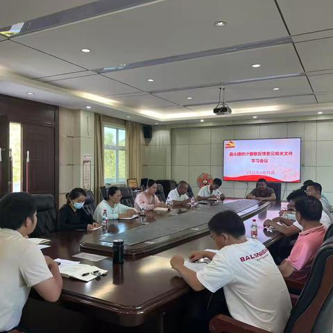 昌化镇统计专题学习会议