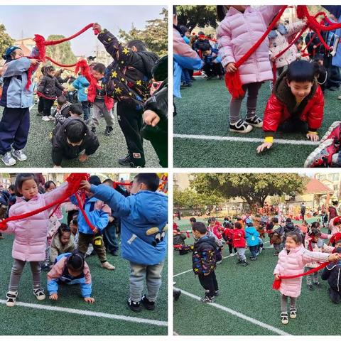罗江一幼本部园区“民游乐翻天    游龙耀中华”游戏节之中班“嘻戏民游游戏，了展运动风采”
