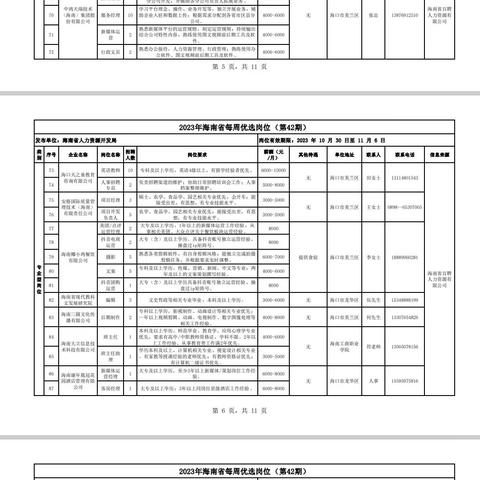 42期优选岗位