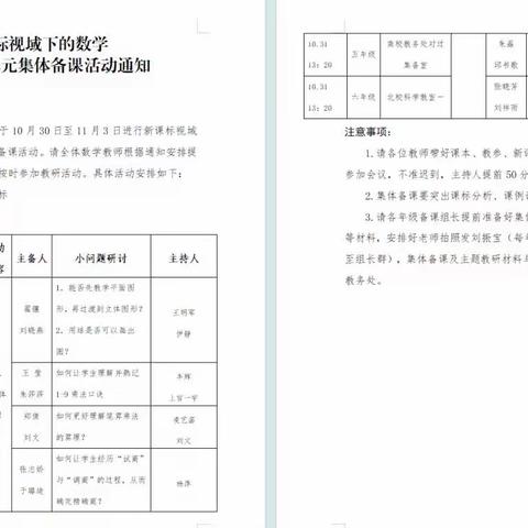 课堂展风采，教研促成长——临沂沂河实验小学四年级五、六单元集体备课活动