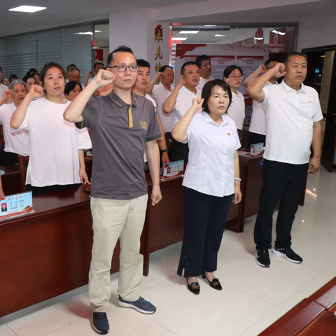 张店区房镇镇积家村党支部2024年7月份“防汛救灾抢险”主题党日