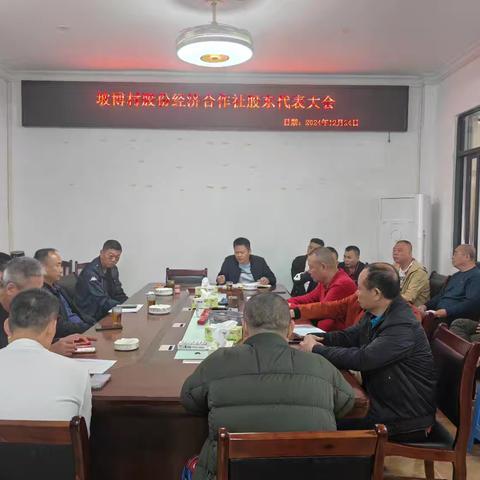 坡博村股份经济合作社2024年年终分红