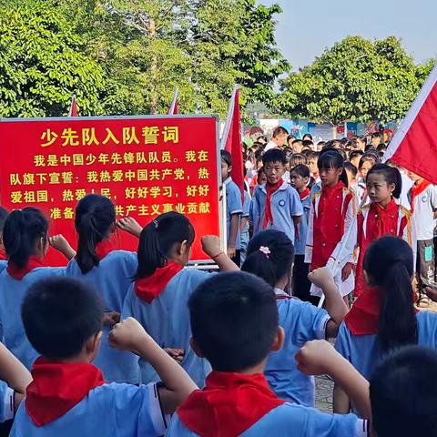 鸣凤中心小学举行新队员入队仪式厚植爱国爱党情怀