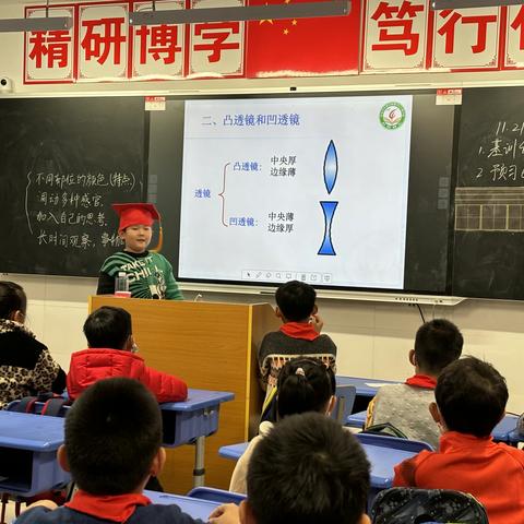 合肥市高新区梦园小学教育集团天柱路学校三年级四班11月21日“神奇的透镜”小博士课活动