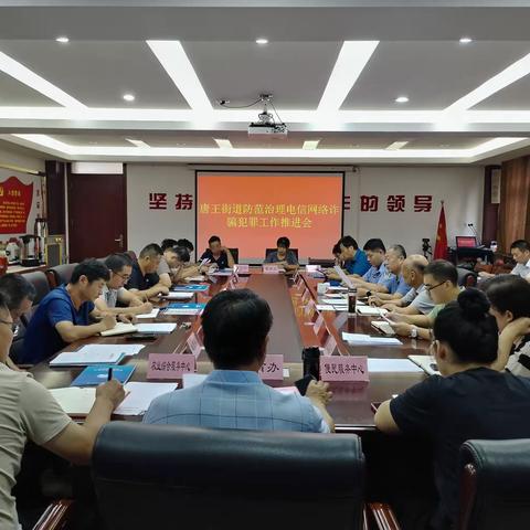 唐王街道召开防范治理电信网络诈骗犯罪工作推进会