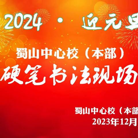 蜀山中心校本部举办“迎元旦”学生硬笔书法现场比赛