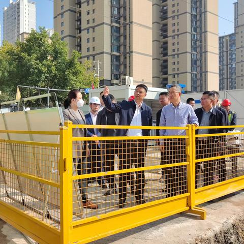 城投集团副总经理强青军赴建设公司幸福路北延伸工程开展督导调研工作