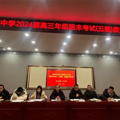 强基固本提质量，躬耕不辍续辉煌 ——我校召开2024届高三期末考试质量分析会议