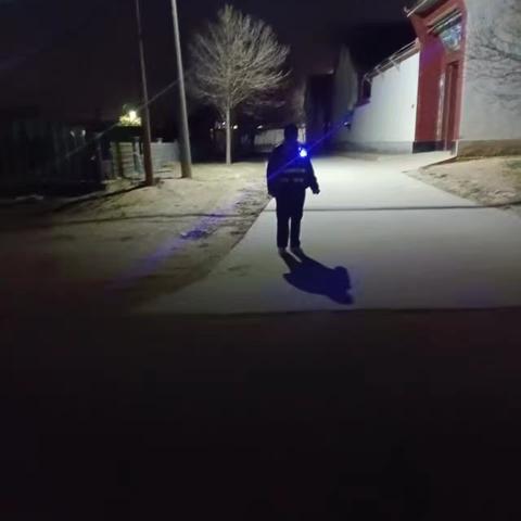 夜间巡查保一方平安