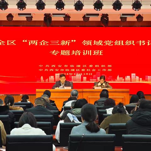 【以政治领“新” 赋能“两企三新” 高质量发展】       临潼区举办2024年“两企三新”领域党组织 书记专题培训班