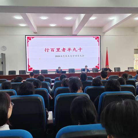 全力以赴，奋战圆梦——2024届艺术生复学动员大会