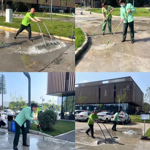 雨后持续清理积水  保障人员车辆出行畅通