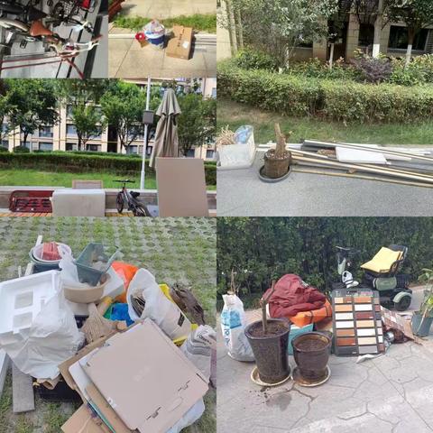 金骊福郡物业服务中心清理消防通道工作简报