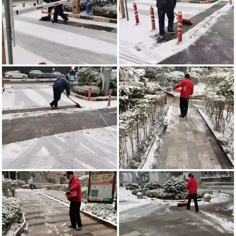 以雪为令齐上阵 清雪除冰保畅通‖唐延社区开展清雪行动