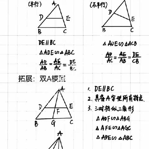 初三数学几何相似全等三角形模型总结