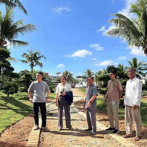 镇振兴办调研高土村庭院经济建设