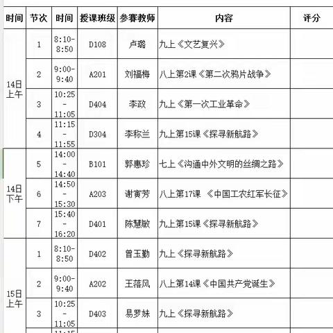 初冬相约贡江畔  课堂比拼竞芬芳——记赣县区初中历史落实“双减”、践行新课标课堂教学竞赛