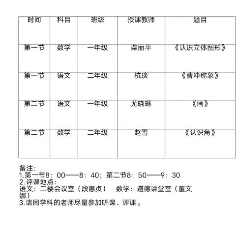 深入课堂 悉心指导—湖滨区教研室教研员莅临崤山路第二小学调研指导工作