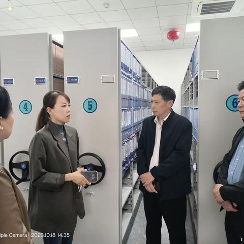市退役军人服务中心调研莱芜区退役军人人事档案管理工作