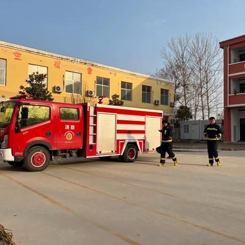 马集乡学校消防安全 现场观摩会