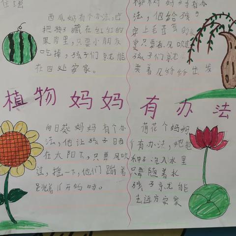 跟着课文学表达一一植物妈妈有办法