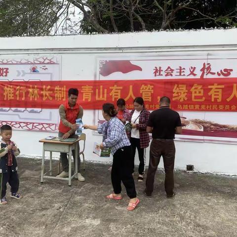 马踏镇黄羌村开展“推深做实林长制，绿美黄羌林长制”林长制主题宣传活动