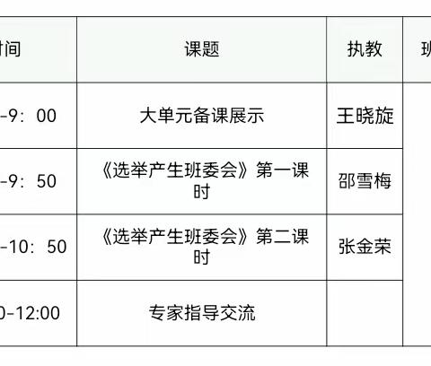 【全环境立德树人】滨州市滨城区第二实验小学道德与法治大单元备课专家指导活动