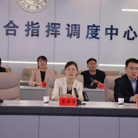 区数据局调研指导区综合指挥调度中心工作