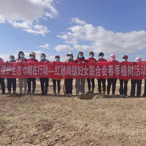保护生态，巾帼在行动---红砂岗镇妇女联合会春季植树活动