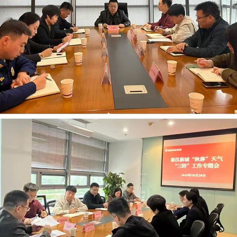 秦汉新城召开“秋淋”天气“三防”工作专题会