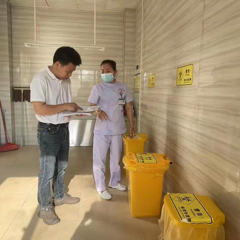 山根镇卫生院开展禁塑巡查工作