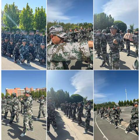 骄阳灼迷彩，青春齐列阵——库尔勒市第六中学高一年级新生军训进行时