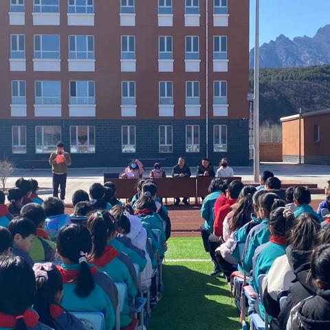 拼搏新学期 成就更好的自己 ——将军营镇中心校长阁小学 2024年新学期开学典礼