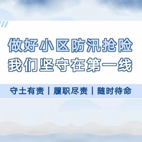 阳光物业二合一项目防汛演练