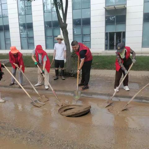 志愿服务树新风丶灾后清洁献力量