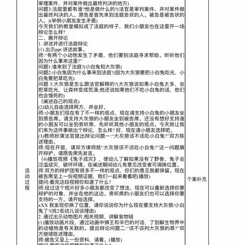 科学领域《动物法庭》