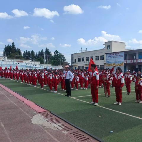 红领巾爱祖国一一草海镇保家小学举行新队员入队 建立一年级中队 聘请一年级辅导员系列活动