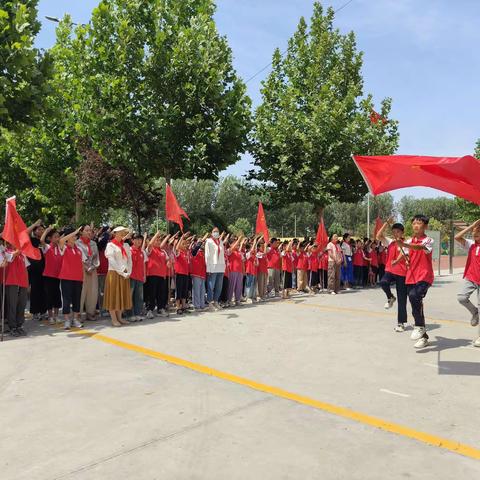 “红领巾爱祖国”——韩集镇前姜中心小学举行少先队新队员入队仪式