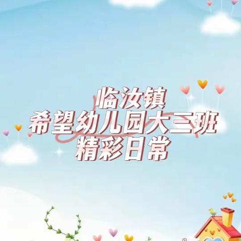 🎀临汝镇希望幼儿园大三班精彩日常🎊