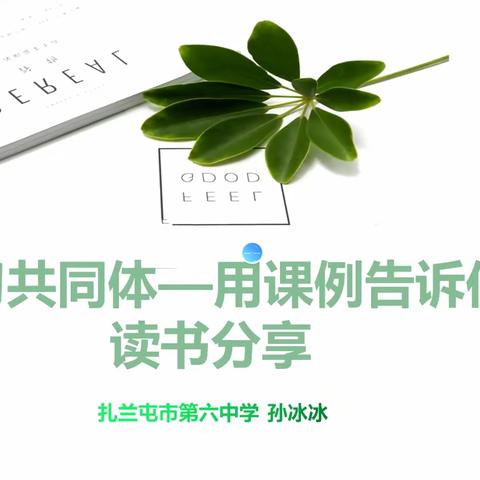 课例研究，青年教师成长之路——扎兰屯市第六中学暑假教师读书分享（七）