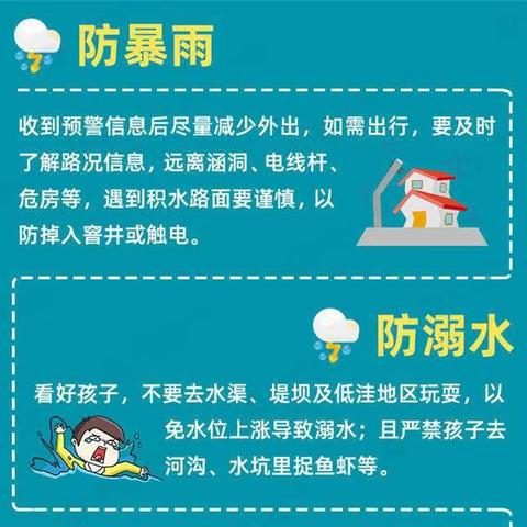 携手防汛防溺，高筑安全网络——店子乡中心学校安全提醒