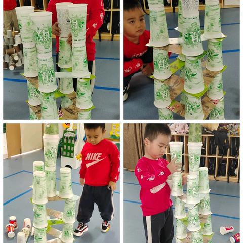 玩德福幼儿园大三班班本课程——纸杯叠叠乐
