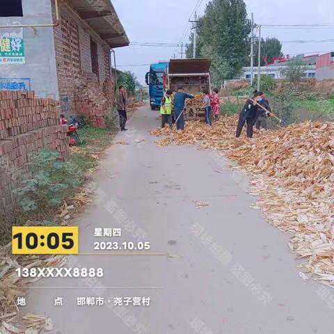 曲陌乡开展河道周边垃圾清理工作