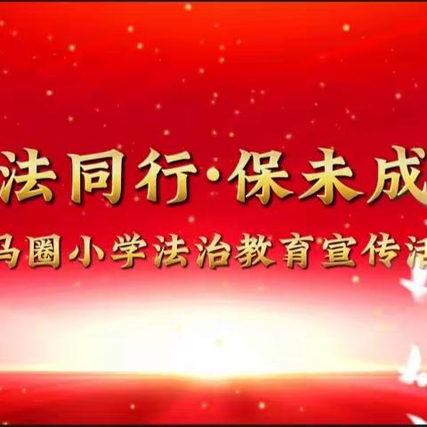 与法同行   保“未”成长——大马圈小学开展法治宣传进校园活动