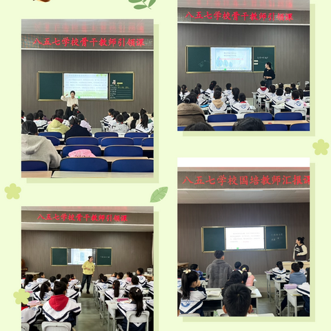 示范引领助成长，砥砺前行育芬芳——密山市八五七学校骨干教师引领课